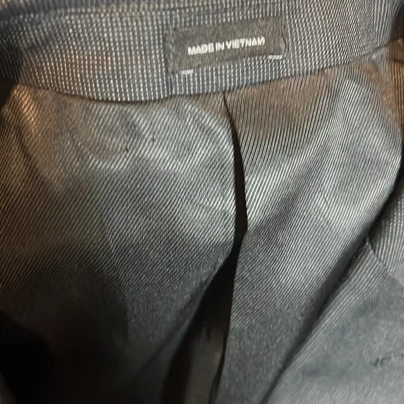 J. Ferrar Mens wool blazer slim dark gray